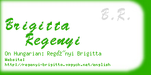 brigitta regenyi business card